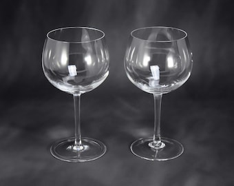 2x Tiffany & Co. Classic Home Essential All Purpose Wine Glasses (U-Shaped Bowl)