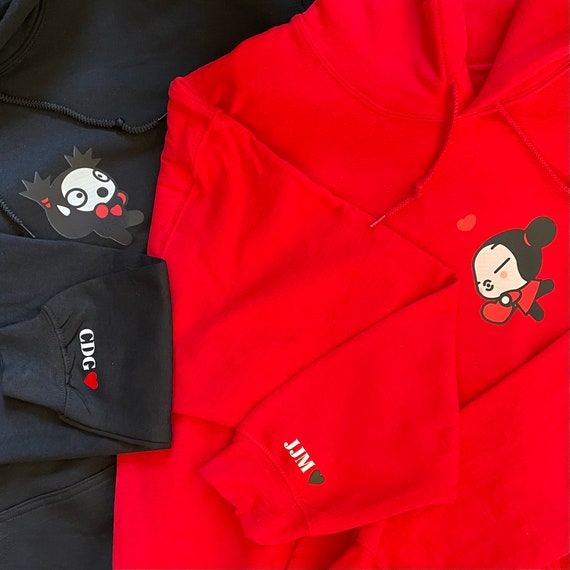 Pucca Garu Sudaderas con capucha de pareja a juego Etsy Mexico