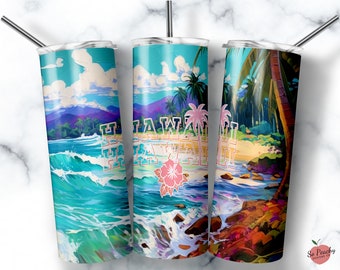 Hawaii Tumbler, State of Hawaii Tumbler, Hawaii Cup, The Aloha State Tumbler, Beach Tumbler, Paradise Tumbler, Summer Tumbler