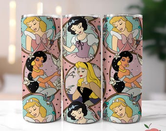 Princess Tumbler, Magical Tumbler, Cute Tumbler, Theme Park Tumbler, Gift For Her, Gift