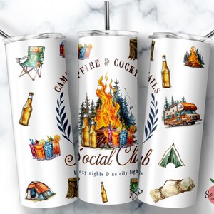 Campfire Tumbler, Adventure Tumbler, Camping Tumbler, Wild Adventure Tumbler, Sublimation Skinny Tumble, Mountain Cup, Travel Cup