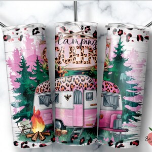 Camping Life Tumbler, Camping Queen Tumbler, Camping Tumbler, Wild Adventure Tumbler, Sublimation Skinny Tumble, Mountain Cup, Travel Cup