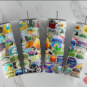 Hiking Tumbler, Mountains  Adventure Tumbler, Camping Tumbler, Wild Adventure Tumbler, Sublimation Skinny Tumble, Climbing Cup, Travel Gift
