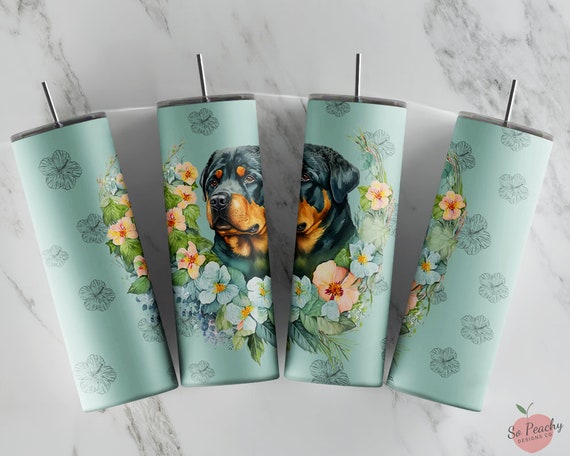 Rottweiler Tumbler, Rottweiler Mom Cup, Dog Mama Tumbler, Dog Mom Tumbler, Dog Mama Skinny Tumbler, Gift For Her