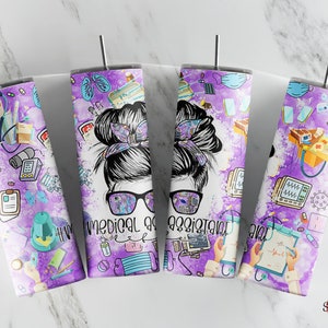 Medical Assistant Tumbler, CMA Tumbler, CMA Life Tumbler, Medical Student Sublimation Skinny Tumble, Skinny Tumbler,