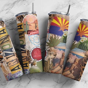 Arizona Tumbler, State of Arizona Tumbler, Arizona State Tumbler, State Tumblers, Skinny Tumbler, Arizona Cup