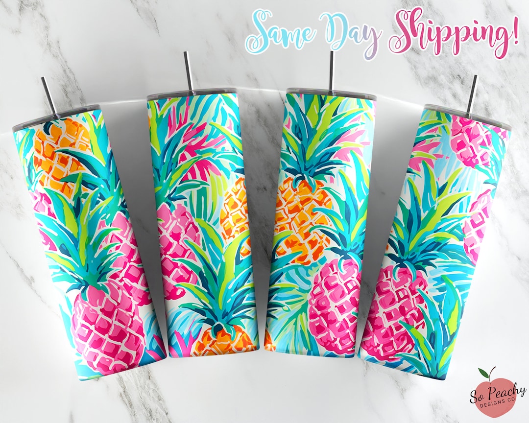 Hawaii Tumbler, Pineapple Tumbler, Aloha Tumbler, Personalized Tumbler