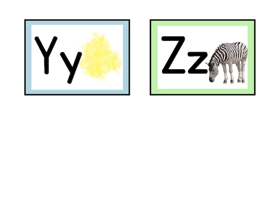 ABC Flash Cards - Etsy