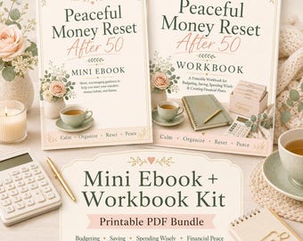 Printable Money Reset Workbook Kit for Women Over 50 (Digital Download)