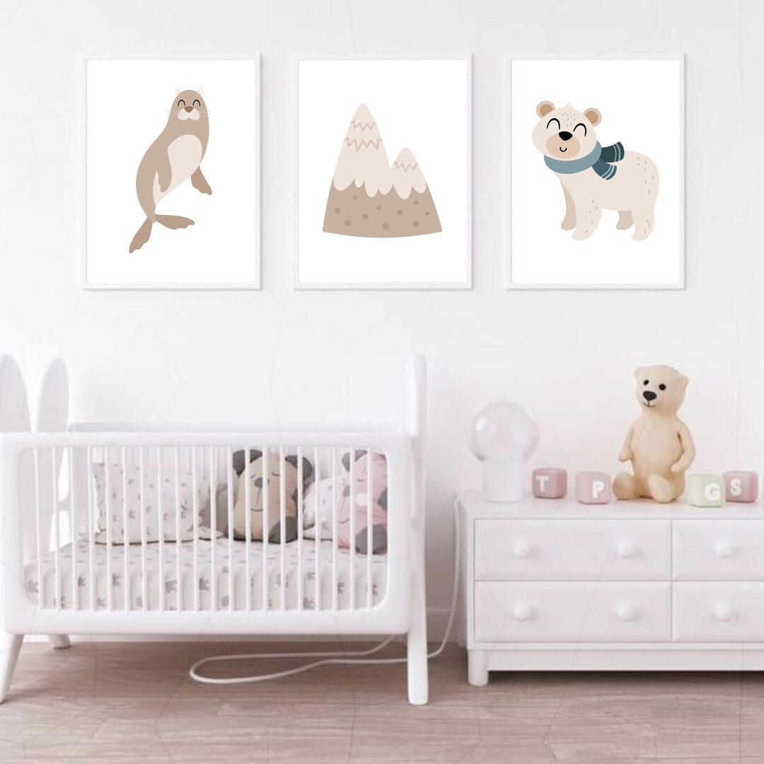 Arctic Animals Print Arctic Animals Wall Art Winter - Etsy