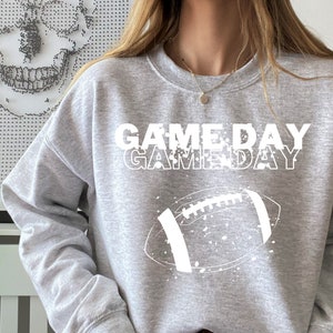Game Day Sweatshirt for Women Retro Football Game Day Sweatshirt Football Mom Sweatshirt Game Day Football Vintage Game Day Sweatshirt
