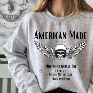 Vintage Motorcycle Sweatshirt Gift for Dad Biker Husband Sweatshirt Gift idea for Biker Vintage Biker Sweater Gift Motorcycle Sweatshirt