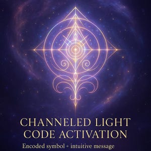Channeled Light Code | Personalized Soul Symbol & Message | Activation Art from the Stars