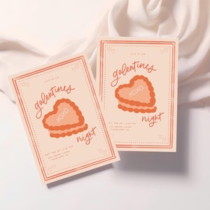 Galentines Dinner Party Invite | Editable, Downloadable Invite | Digital Invite | Printable Invitation | Galentines Invitation