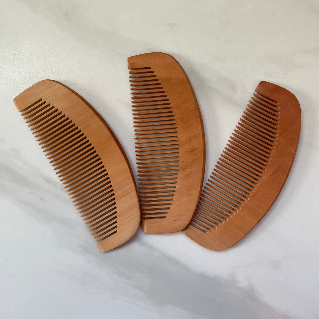 Wooden Beard Comb Bulk Wooden Combs Unique Groomsmen Gift Dopp Kit