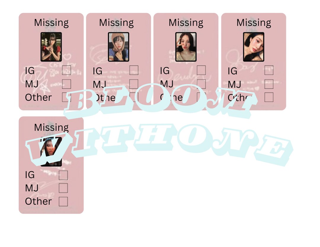 Red Velvet Chill Kill Photocard Collection Binder Fillers Etsy