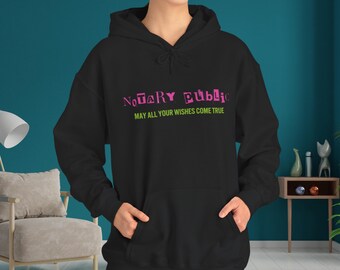 Hoodie met notarislogo, sweatshirt met grappige wensen