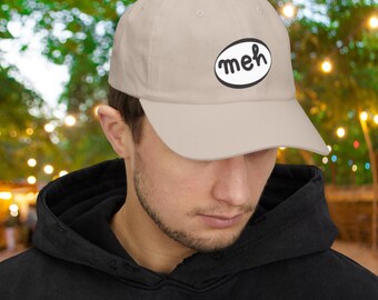 Meh Hat, grappige sarcastische baseballpet