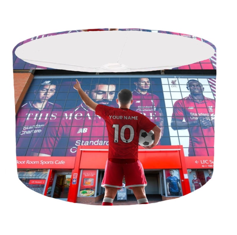 Personalised Liverpool lampshade 20CM X 18.5CM image 1