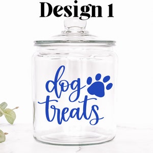Dog Treat Decal, Treat Jar Container Sticker, Animal Food, Custom Vinyl ...