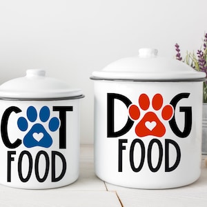 Dog, Cat, Pet Food Decal, Treat Container Decal, Custom Vinyl Decal