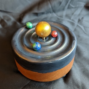 Magnetic Orrery! - Solar System - Planets Move - Astronomy - Science - Space - Sun - Mechanical Planetarium - Celestial - Kinetic Art