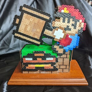 AUTOMATON Hammer Mario Automata Squishing Goomba Figure Model FUNNY ...