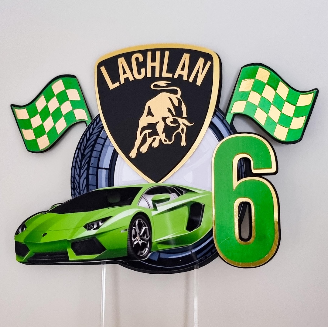 Custom Cake Topper Basic | Birthdays |events |party | Cake | Car ...