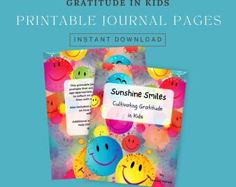 Printable Gratitude Journal for Kids with Writing Prompts