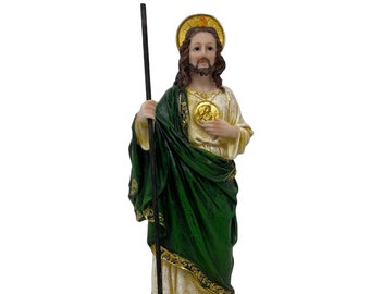 San Judas Moneda | Saint Jude Coin 12 Inch Finely Detailed Resin Statue 87591 Brand New