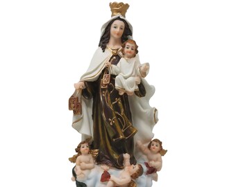 Our Lady of Mount Carmel Resin Statue | Queen of the Seas, Protector of Sailors, and Symbol of Eternal Light | 4586 New