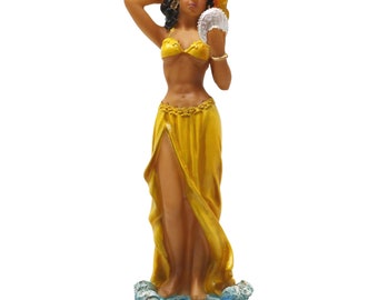 Orisha Ochun Resin Statue 8 Inches | Goddess of Love & Rivers | Santeria Yoruba Deity | 6366 New