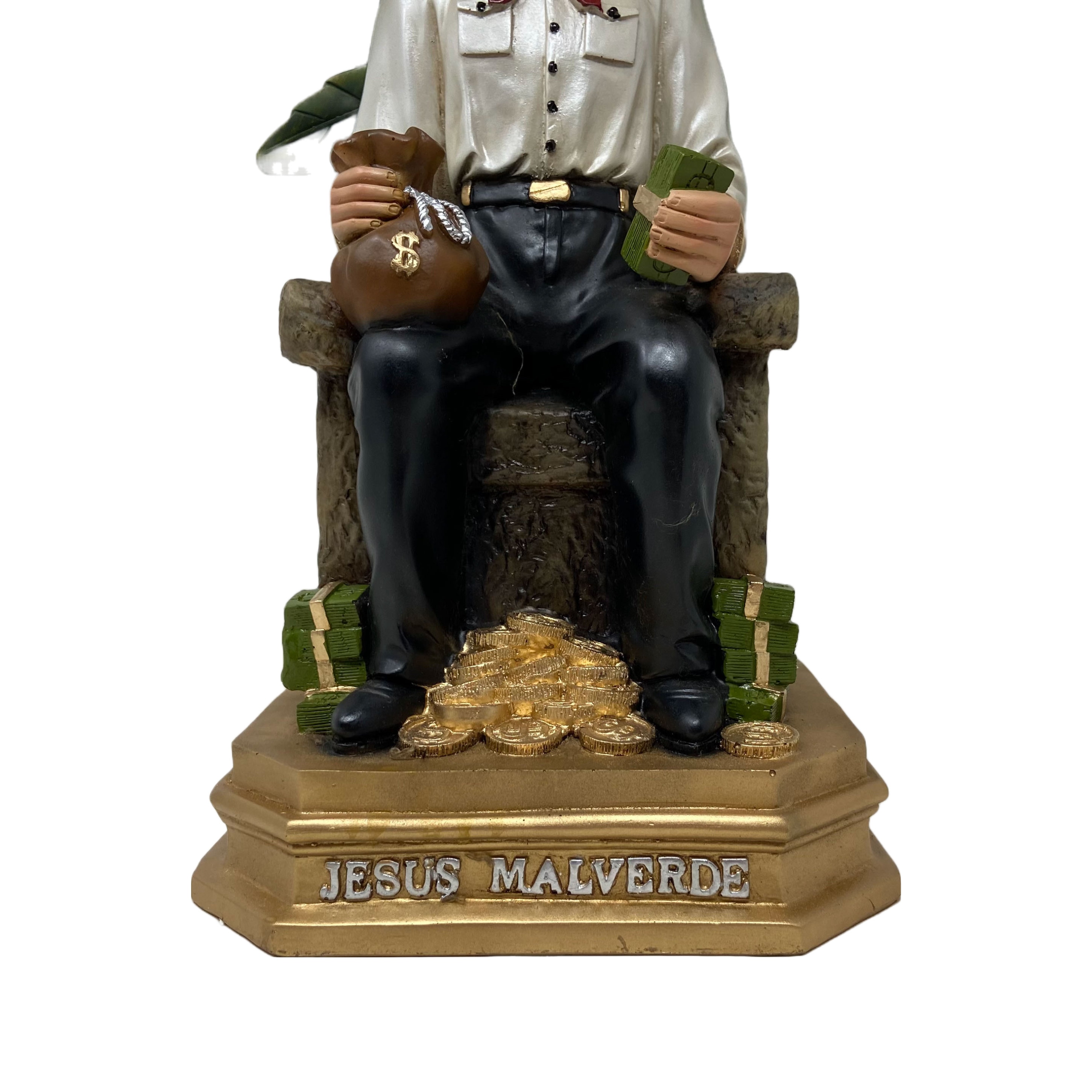 Jesus Malverde 22 Inch Finely Finished Resin Statue Estatua Etsy
