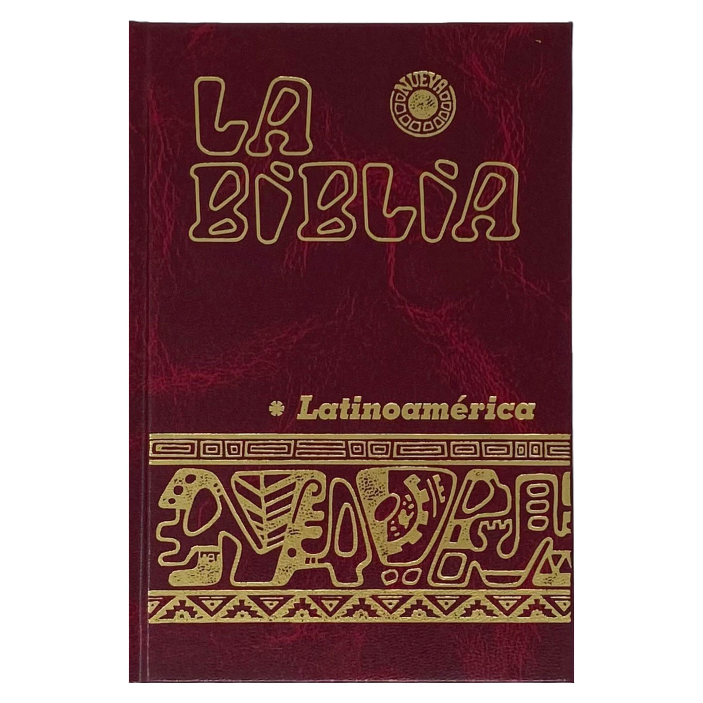 La Biblia Latinoamericana Latin American Bible Burgundy 6 X 4 Inch Smooth  Hardcover Spanish Finely Made With Index Brand New 
