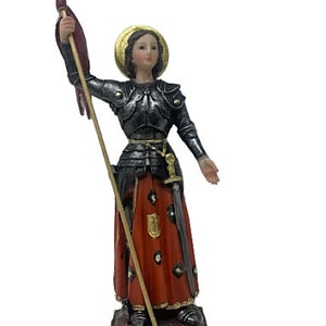 Juana de Arco | Joan of Arc with Flag 12 Inch Finely Finished Resin Figurine 30452 Brand - New