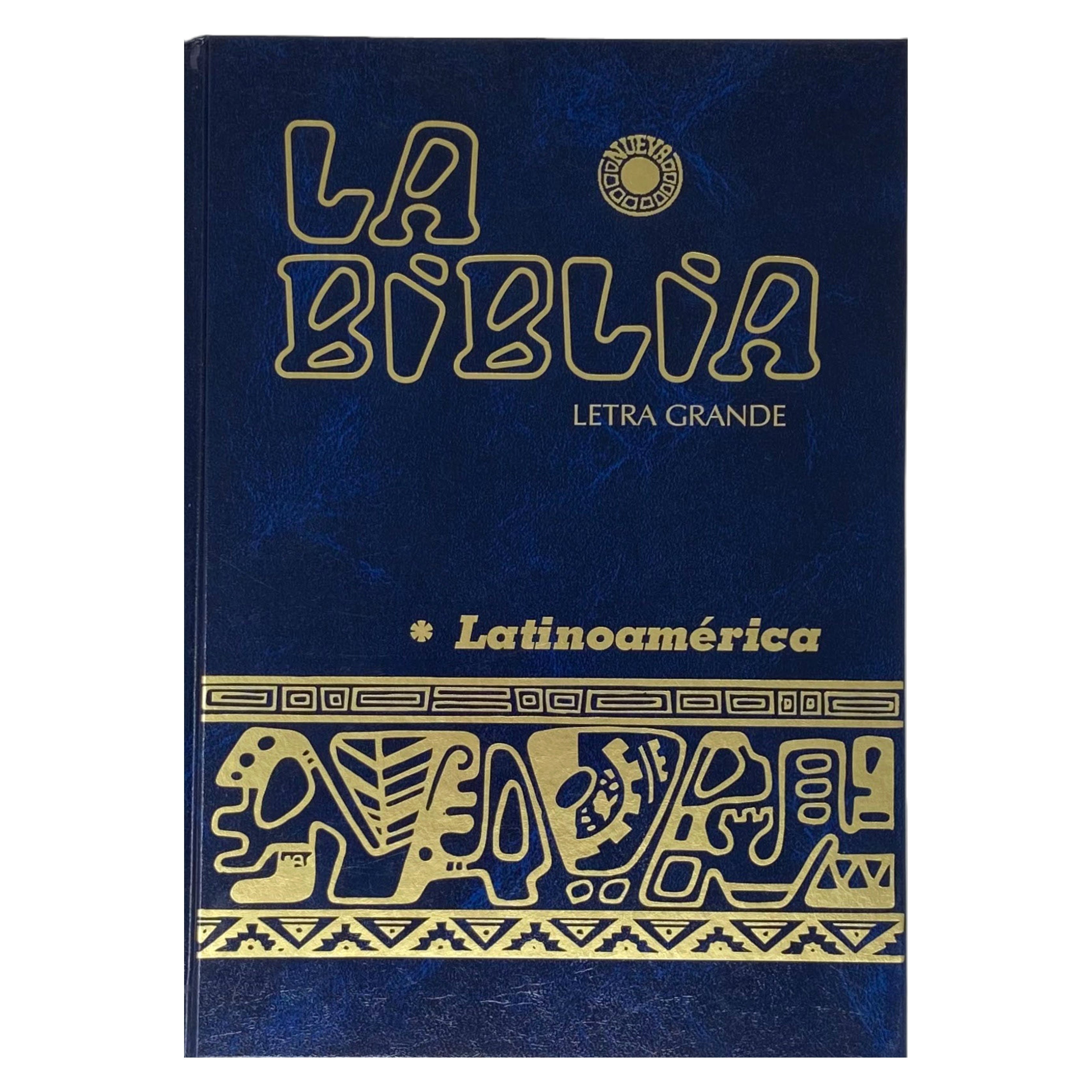 La Biblia Latinoamericana Letra Grande Latin American Bible Blue 9