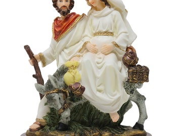 Los Peregrinos Resin Statue 10 Inches ~ Maria & Jose's Journey to Bethlehem ~ Advent of Salvation, Viaje a Belen ~ 8082 New