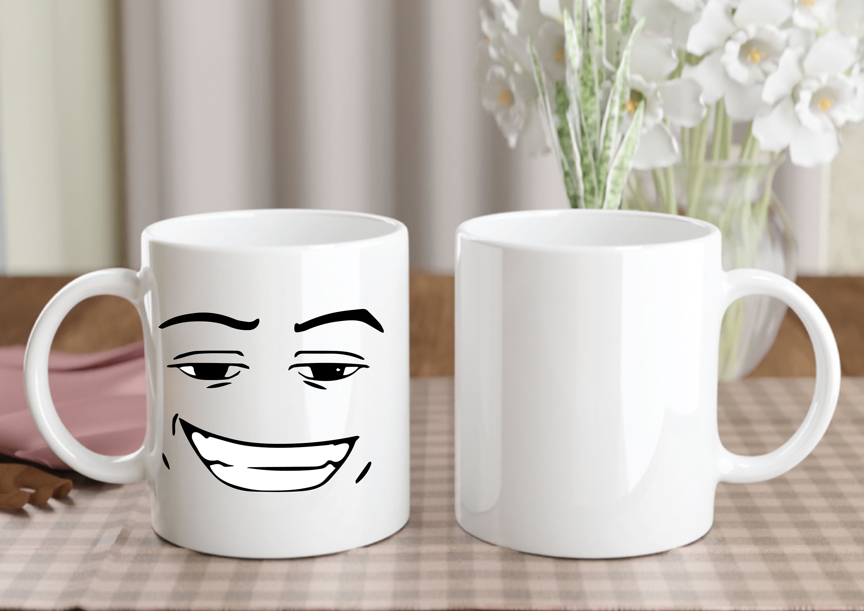 Roblox Man Face Ceramic Mug 11oz 