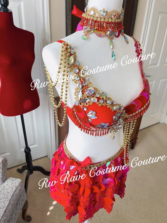 The FIRE DEVIL Brasequin Skirt Choker 