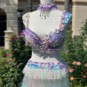 The&lt;In the name of love&gt; Bra+Choker ONLY/Festival clothing/Halloween costume/Rave outfit/EDC outfit