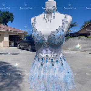 The Frozen Elsa Skirt ONLY/Festival clothing/Halloween costume/Rave outfit/EDC outfit