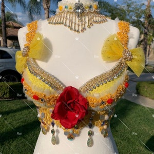 The Belle Bra+Choker ONLY/Festival clothing/Halloween costume/rave outfit/EDC outfit