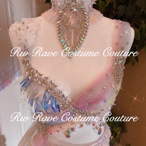 The Moonlight Unicorn Bra+choker ONLY/Festival clothing/Halloween costume/Rave outfit/EDC outfit