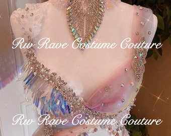 The Moonlight Unicorn Bra+choker ONLY/Festival clothing/Halloween costume/Rave outfit/EDC outfit