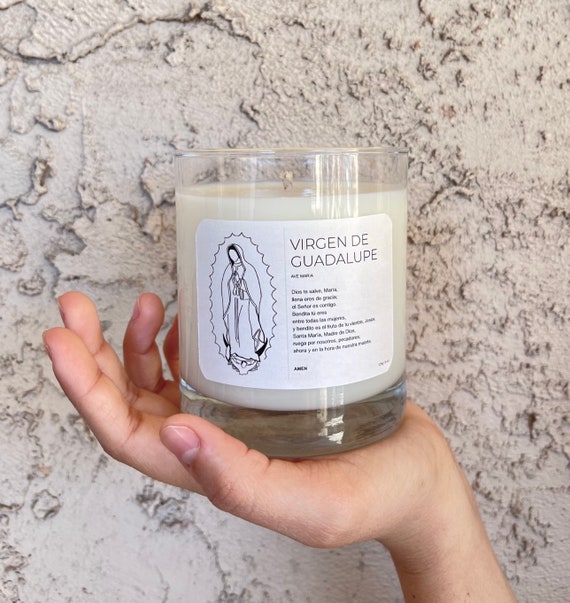 Virgen De Guadalupe Candle Lady of Guadalupe Candle Virgen Etsy