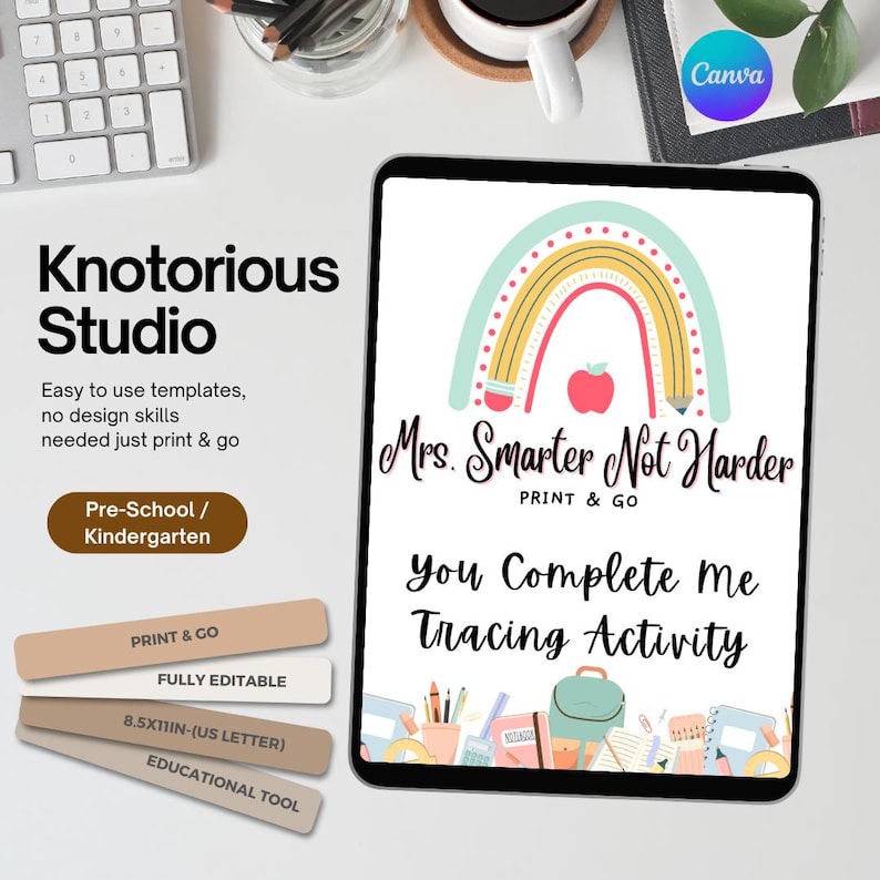 Printable Educational Symmetry Worksheets, Tracing Activity, Noprep