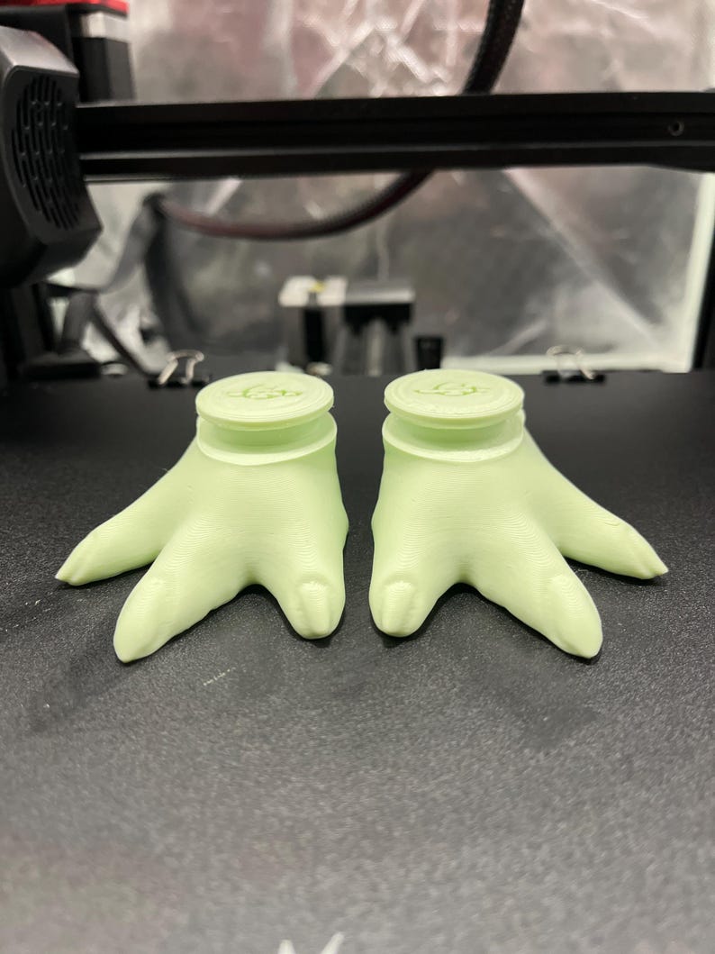 3D-printade fötter till 28 cm stora Mattel Grogu (aka: Barnet) eller Baby Yoda plyschdockor. bild 4