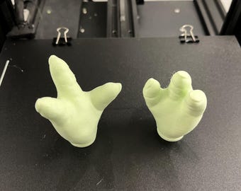 3D Printed hands for 11" Mattel Grogu (aka: The Child) or Baby Yoda plush dolls.
