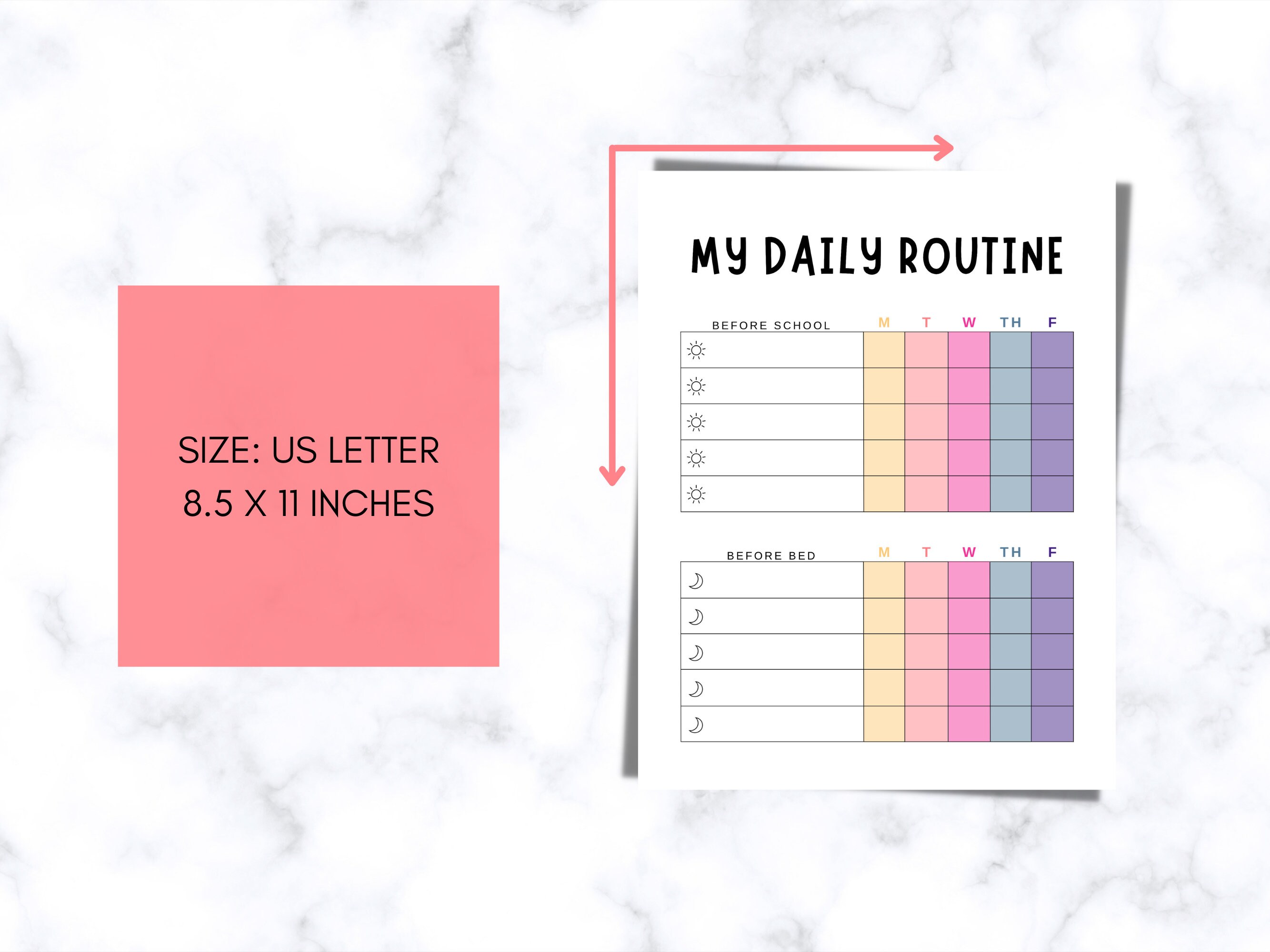 Daily Routine Checklist, Morning Routine, Evening Routine, Daily ...