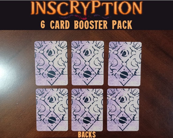 Inscryption Six Card Booster Pack - Etsy
